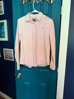 Vineyard Vines ladies Light Pink Cotton Oxford - 10